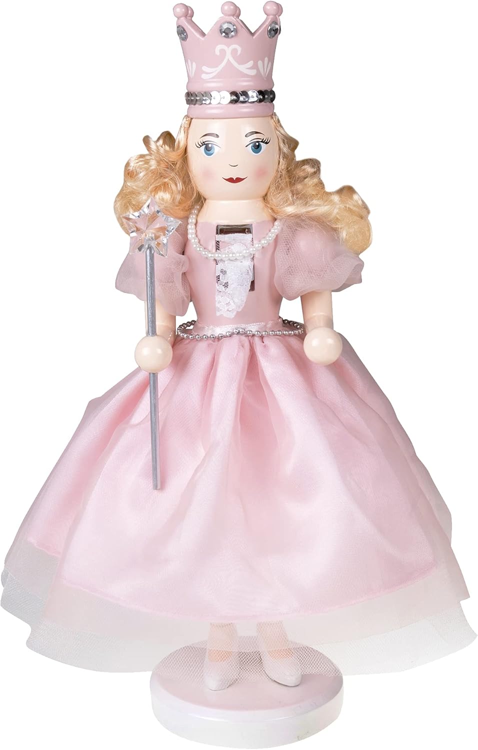 Nutcrackers - Merry Christmas Co. 14 Inch Traditional Wooden Nutcracker, Festive Holiday Tabletop Décor, Sugar Plum Fairy
