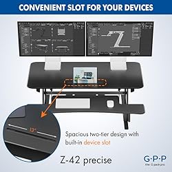 G-PACK PRO Standing Desk Converter – 42" Wide