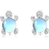925 Sterling Silver Turtle Earrings Animal Stud Earrings Ocean Jewelry Gifts for Women Friends Daughter Halloween Birthday Christmas Anniversary