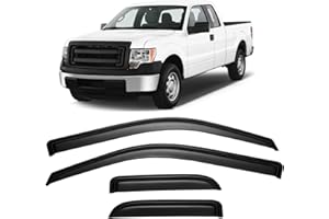 Cxdar Rain Guards Shield for 2004-2014 Ford F150, Window Vent Visors Shades Wind Deflectors for 04-14 F-150 SuperCab