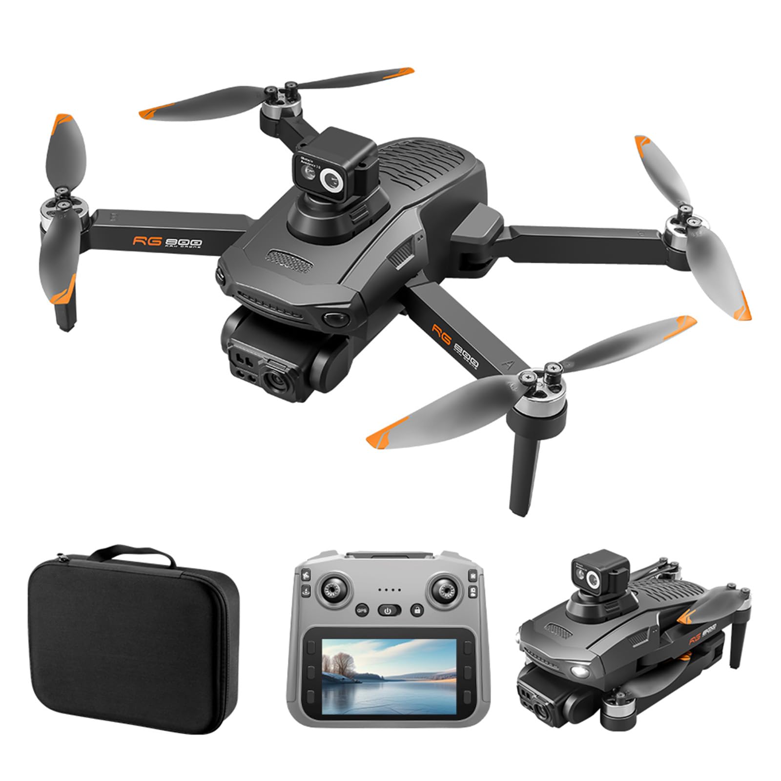 Black Foldable FPV Drone with 1080P Camera