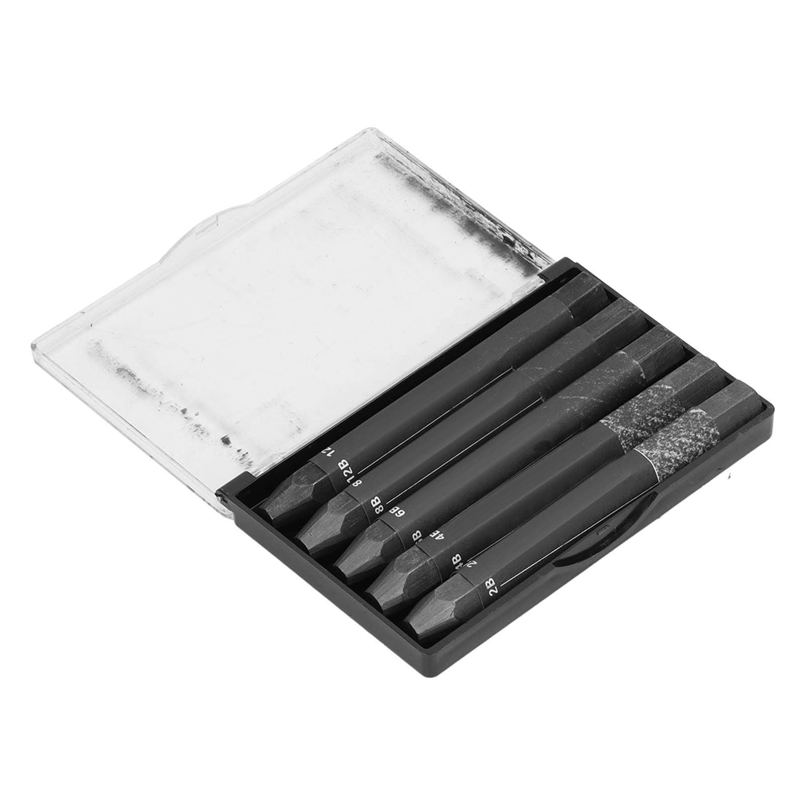 Yosoo Health Gear 5 PCS Graphite Sticks, Water Soluble Graphite Crayons Woodless Graphite Pencils Assorted 2B 4B 6B 8B 12B Graphite Crayons Graphite Stick for Sketching Art Drawing