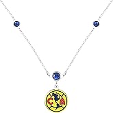 Simran International Inc. Club America 3 Disc Bead & Chain Necklace with Team Logo Charm, 18" + 2" Extension