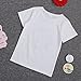Kidlove Girl's Kid White Short Sleeve Round Collar Casual T Shirts (2 Years)