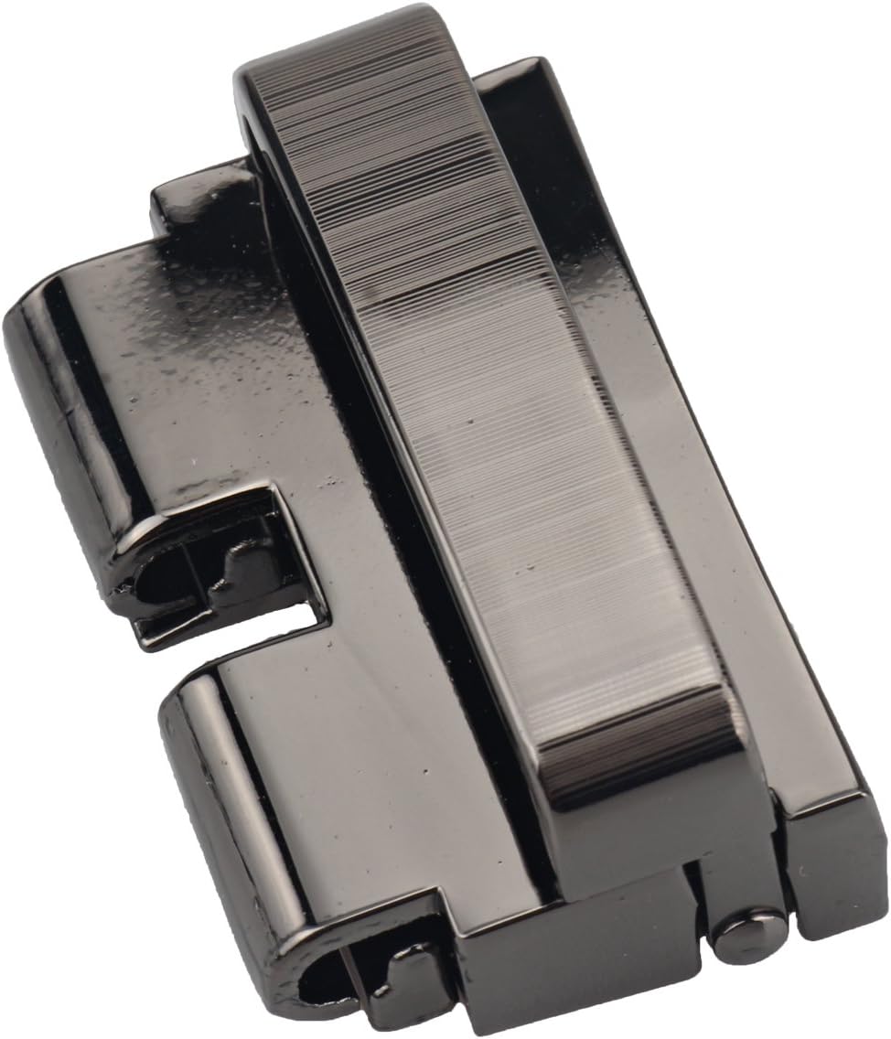 1 1/2" (38 mm) Single Prong Square Belt Buckle Snap for Leather Belt Waistbelt (Snap)