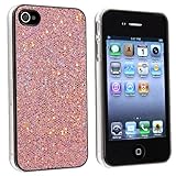 Light Pink Bling Printed Case - Apple iPhone 4 Case - iPhone 4s Case - Hard Plastic Case