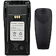Teseko NNTN4851 NNTN4851A NNTN4496 NNTN4497AR NNTN4970A 7.2V 2200mAh Ni-MH Two-Way Radio Battery Replacement for Motorola CP040 CP140 CP150 CP160 CP180 CP200 PR400 EP450+Belt Clip