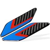muekzru 2 Pcs Car Carbon Fiber Fender Emblem Badge Decal Sticker for BMW 1 2 3 4 5 6 7 Series X1 X2 X3 X4 X5 X6 X7