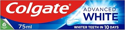 Colgate Advanced White Toothpaste 75ml Teeth Whitening 10x Stain Removal