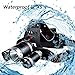 LED Headlamp Flashlight Kit, Portable Rechargeable Waterproof Adjustable Brightest Headlight, 10000-Lumen Head Light with 18650 Rechargeable Batteries for Hunting Fishing Camping Night-Work (3 Bulbs)