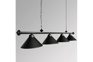 ETOTEN 70" Pool Table Lighting for Snooker Table, Classic Pool Table Light for 7' 8' 9' Table - Billiards & Pool Table Light Fixtures, Billiards Light for Billiards Room, Kitchen Island(Black)