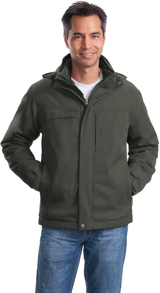 Port Authority Herringbone 3in1 Parka J302 at  Men’s Clothing store