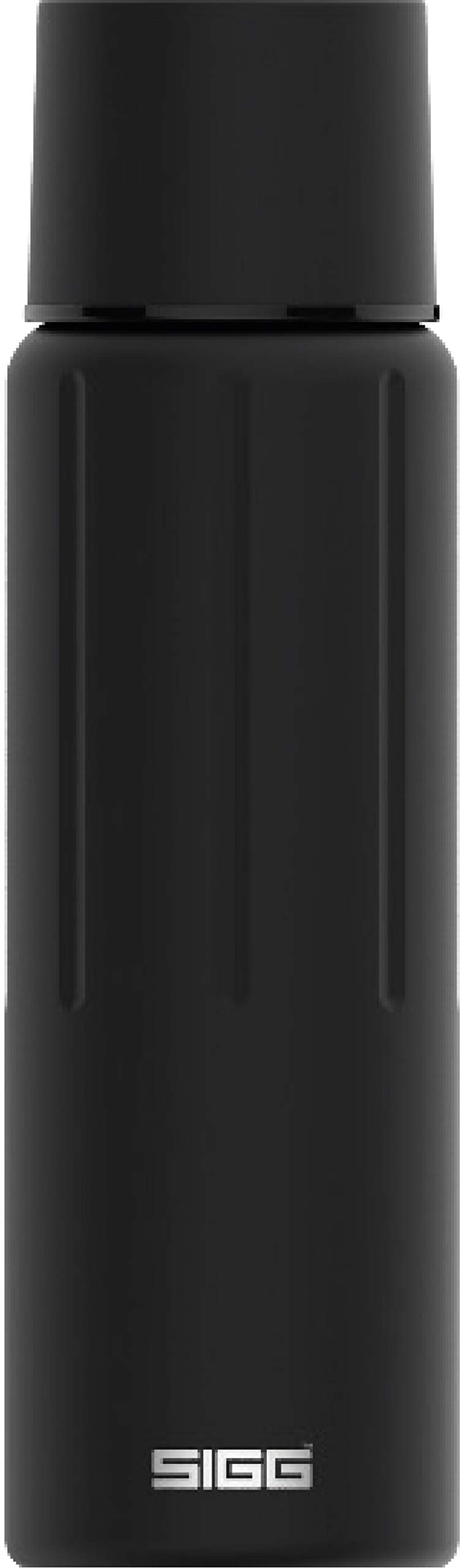 SIGG - Insulated Water Bottle - Thermo Flask Gemstone IBT Brushed - with Cup - Leakproof - Lightweight - BPA Free - 18/8 Stainless Steel - Grey - 0.5L