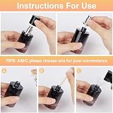 LOPHE 3x30ml Glass Perfume Atomiser Blue Gradient Refillable Travel Bottle view 3