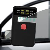 Digital Tint Meter Handheld Window Tint Solar Film Transmission Meter Type-C Charge VLT UV IR Detection Transmittance Meter Automatic Calibration Auto Glass Solar Film Tester Max 1/2" Thickness