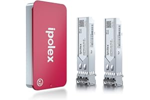 IPOLEX 1.25G SFP Module 1000BASE-SX | 1Gb Multimode Fiber SFP GBIC | 850nm MMF 550-m | for Cisco GLC-SX-MMD/SFP-GE-S,Meraki MA-SFP-1GB-SX,Fortinet,Ubiquiti UniFi UF-MM-1G,Mikrotik,Netgear and More