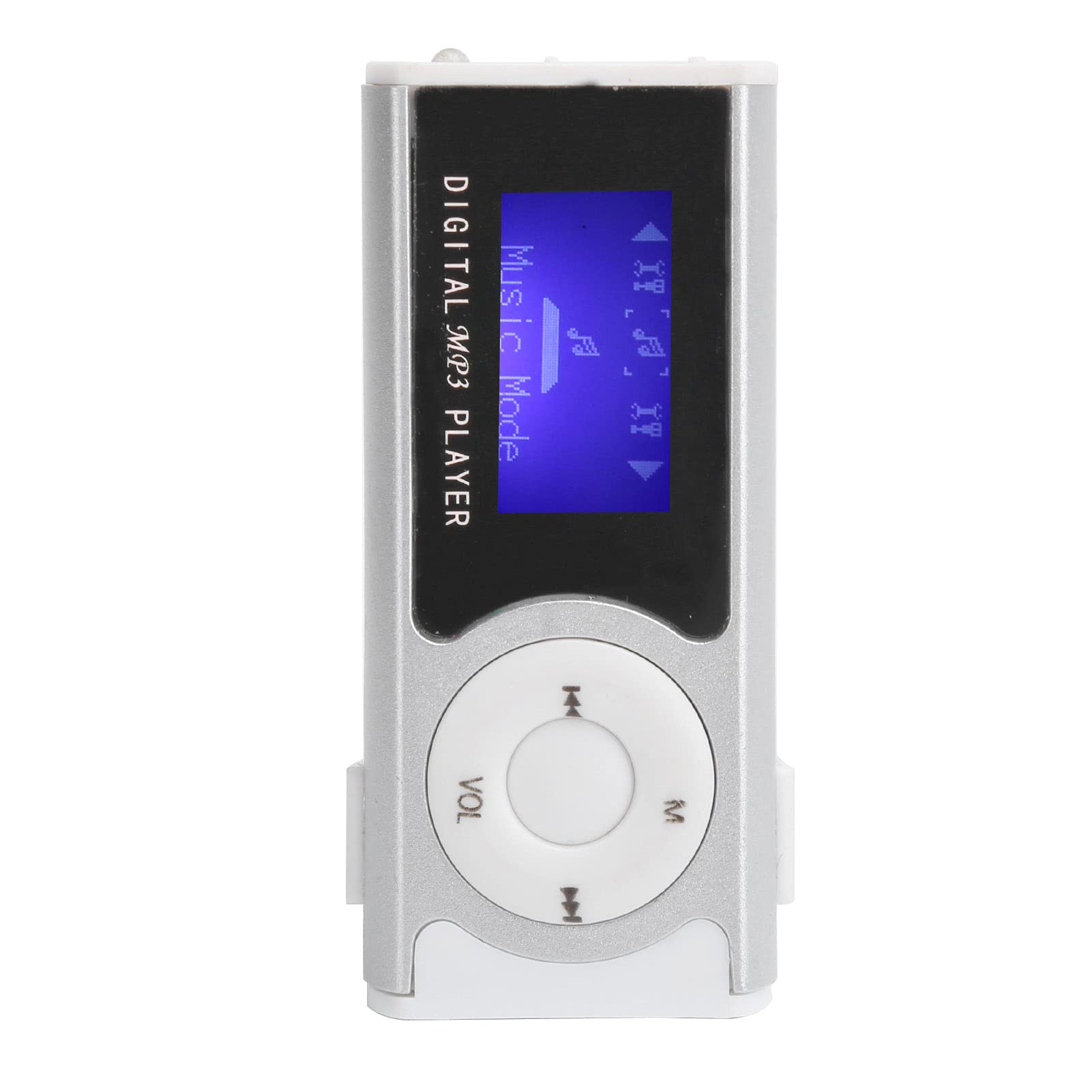 Dilwe 16GB MP3 Player, Portable Stereo Sound MP3 Music Player with LED Flashlight, BackClip LCD Mini Screen Music Media Player — image 1