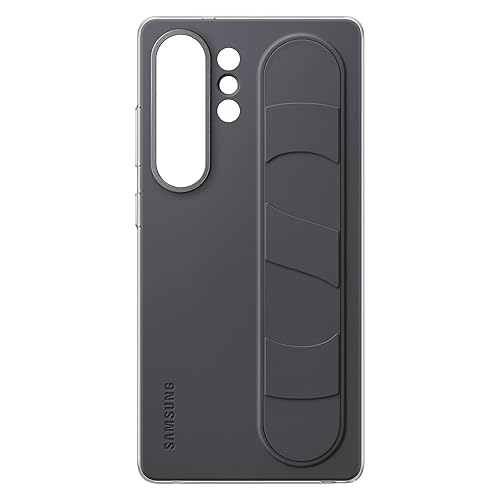 Samsung Galaxy S25 Ultra Standing Grip Phone Case, Protective Cover, Soft Touch, Kickstand, Durable Design, US Version, EF-GS938CBEGUS, Black