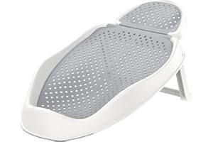 GloTika Foldable Baby Bathtub Support, Ergonomic Mesh Infant Bathtub, Portable Baby Bath Tub for Newborn Babies 0-6 Months, Grey