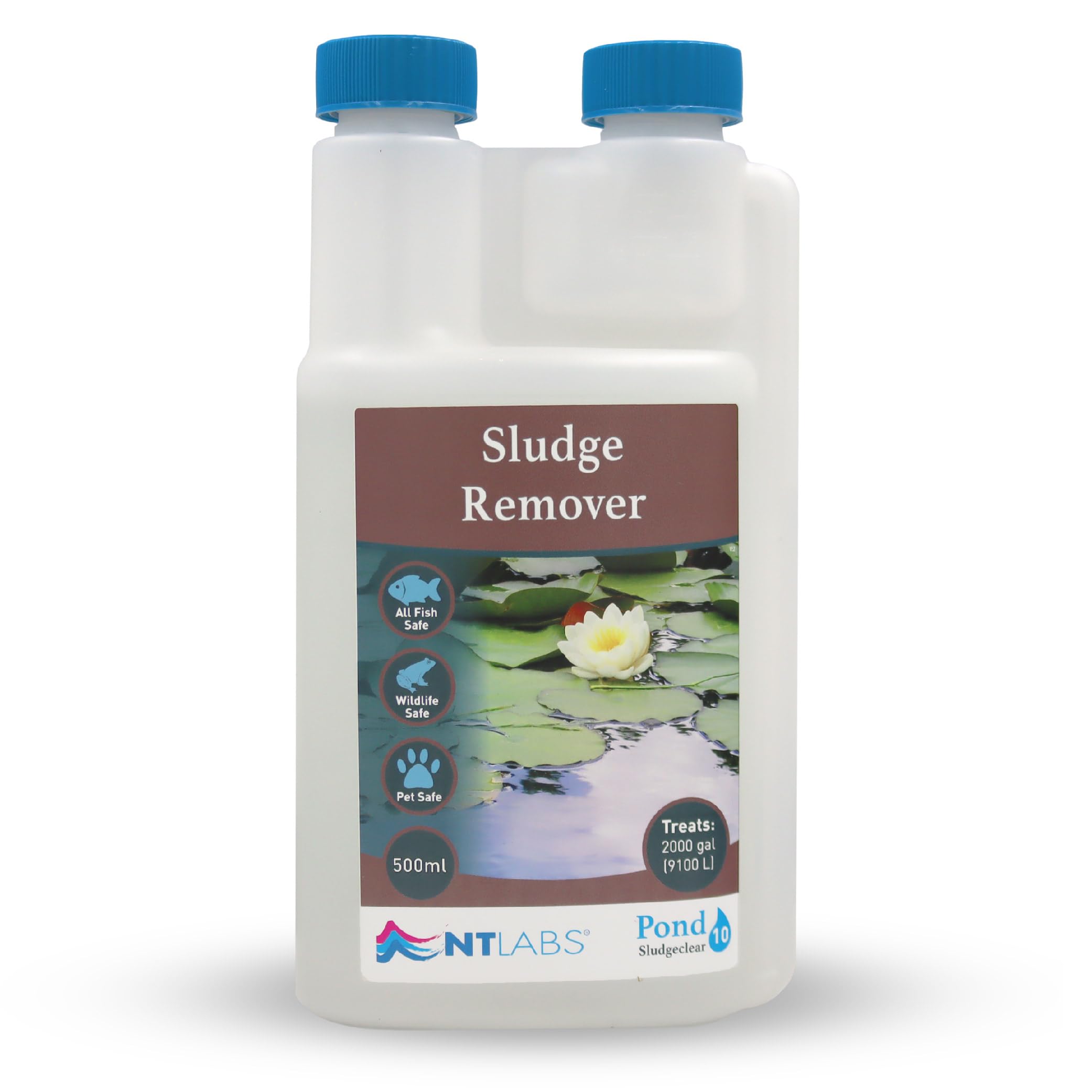 NT Labs Pond Sludgeclear, Pond Sludge Remover, Digests Organic Material in Pond Sludge, Reduces the Risk of Fish Becoming Diseased (500 ml)