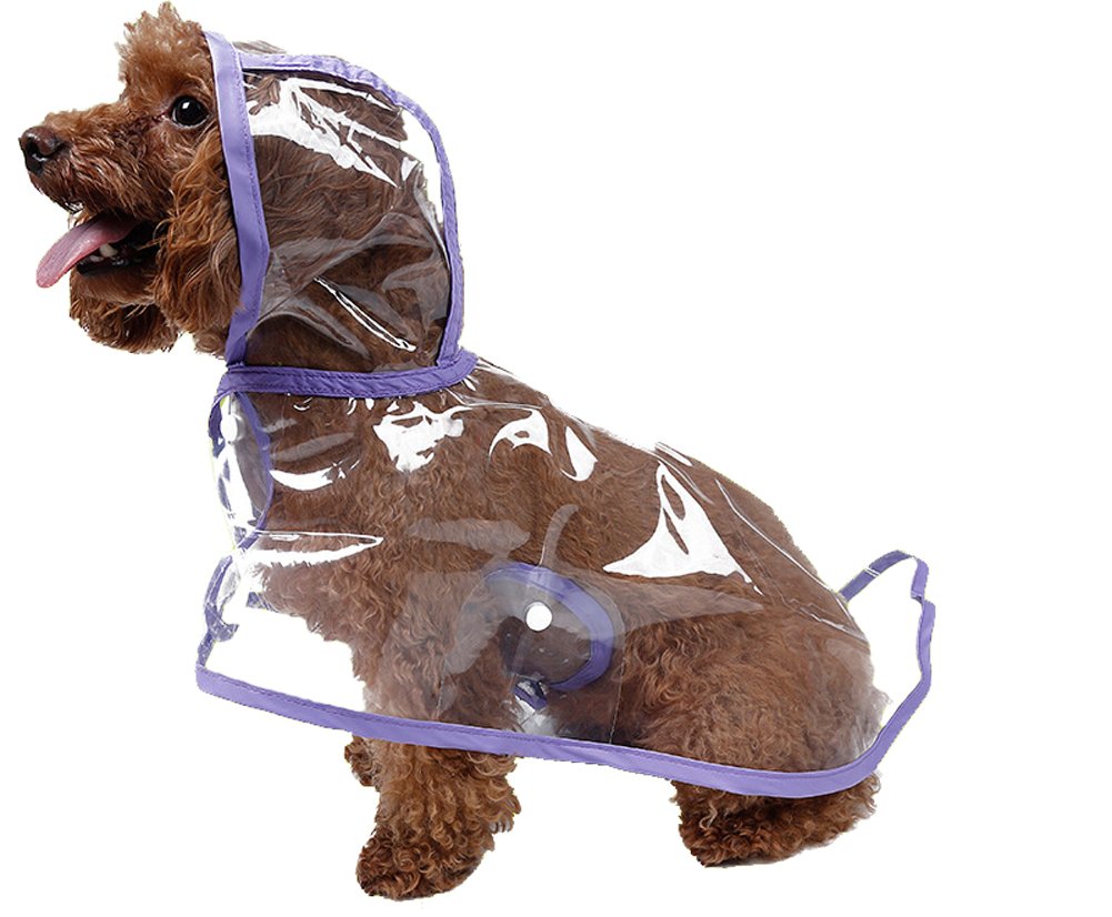 Amazon Com Fashionclubs Pet Dog Transparent Waterproof Raincoat