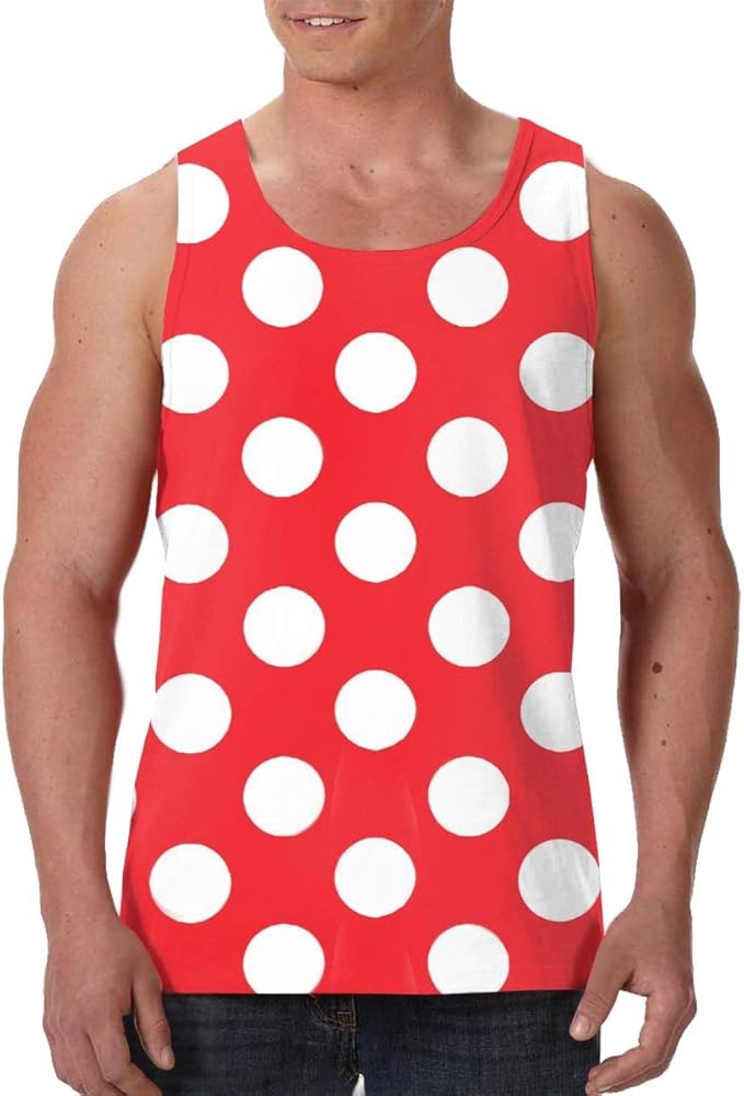 red polka dot tank