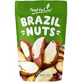 Food to Live - Raw Brazil Nuts, 2 Pound, Raw, Whole, No Shell, Unsalted, Kosher, Vegan, Keto and Paleo Friendly, Bulk, Good Source of Selenium, Low Sodium and Low Carb Food.