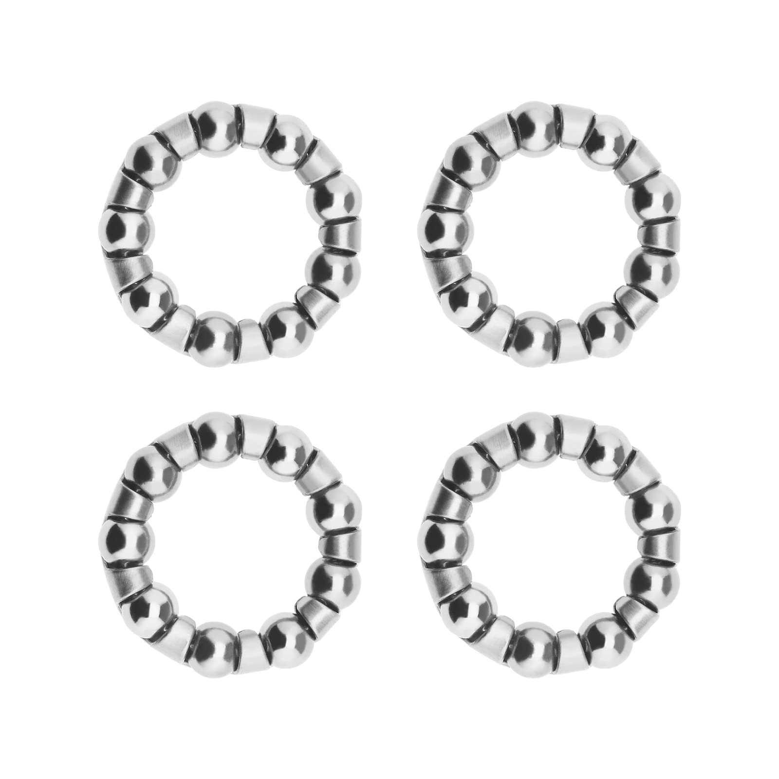 Create idea 4PCS Bicycle Ball Bearing 1/4 inch x 9 Balls Retainer Crank Bottom Bracket Replacement Parts Repair Accessories for Cycling MTB Road Bike