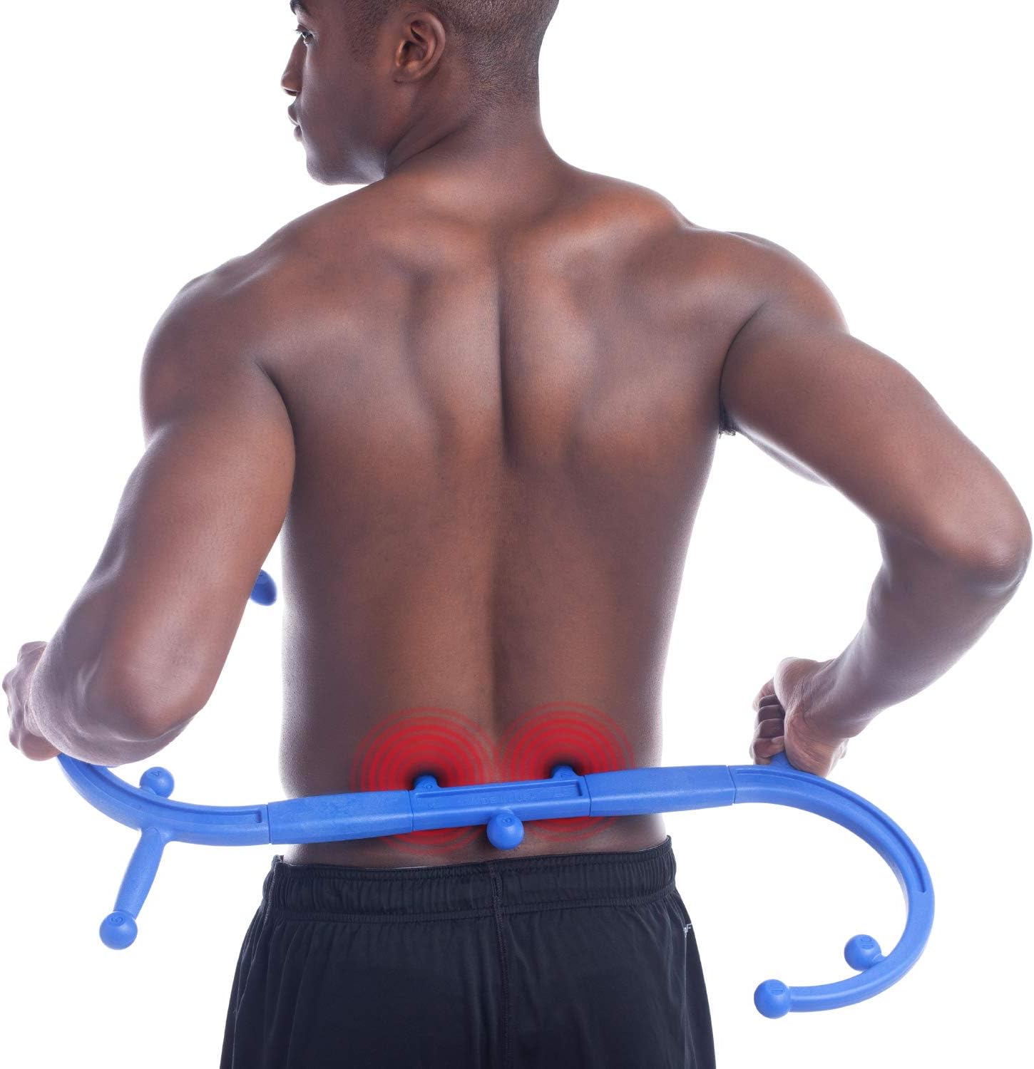 Body Back Buddy Elite (Upgraded 2020 Version) Back Massager, Handheld Massage Stick, Trigger Point Massage Cane, Full Body Muscle Pain Relief (Blue): Health & Personal Care