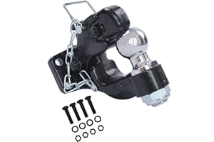 TOWKING 8-Ton Pintle Hitch Receiver With 2" Ball, Hook, Combination, 16,000 lbs