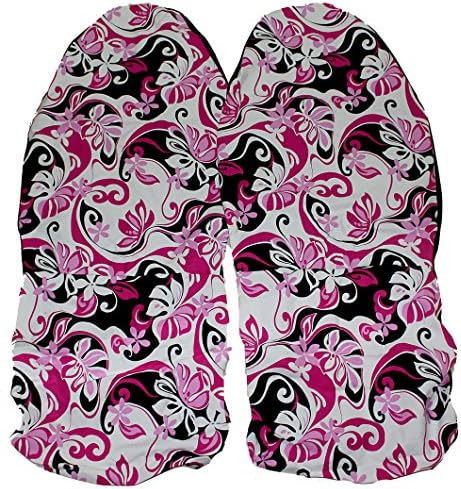 Hawaiian car seat cover, Baby Pink, Set of 2 Front Bucket Seat Covers, Made in Hawaii