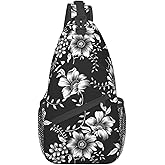 QISENTIS Casual Sling Bag Crossbody Shoulder Backpack Gym Sports Travel Hiking Daypack Chest Bag Small Backpack for Women Men