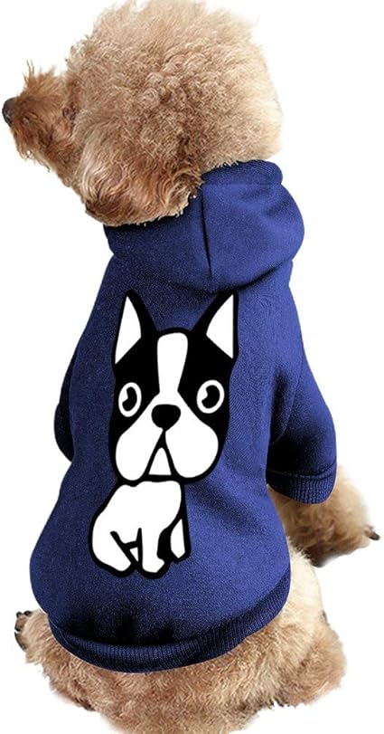 Amazon 闘牛犬 Dog 1 中小ペット犬猫子犬ファッションフード付きコート帽子スウェットシャツペット服 Gunna コスチューム 通販