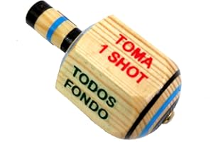 Leos Imports Toma Todo Party Drinking Game Wood Pirinola Spinning Top (1 Pack)