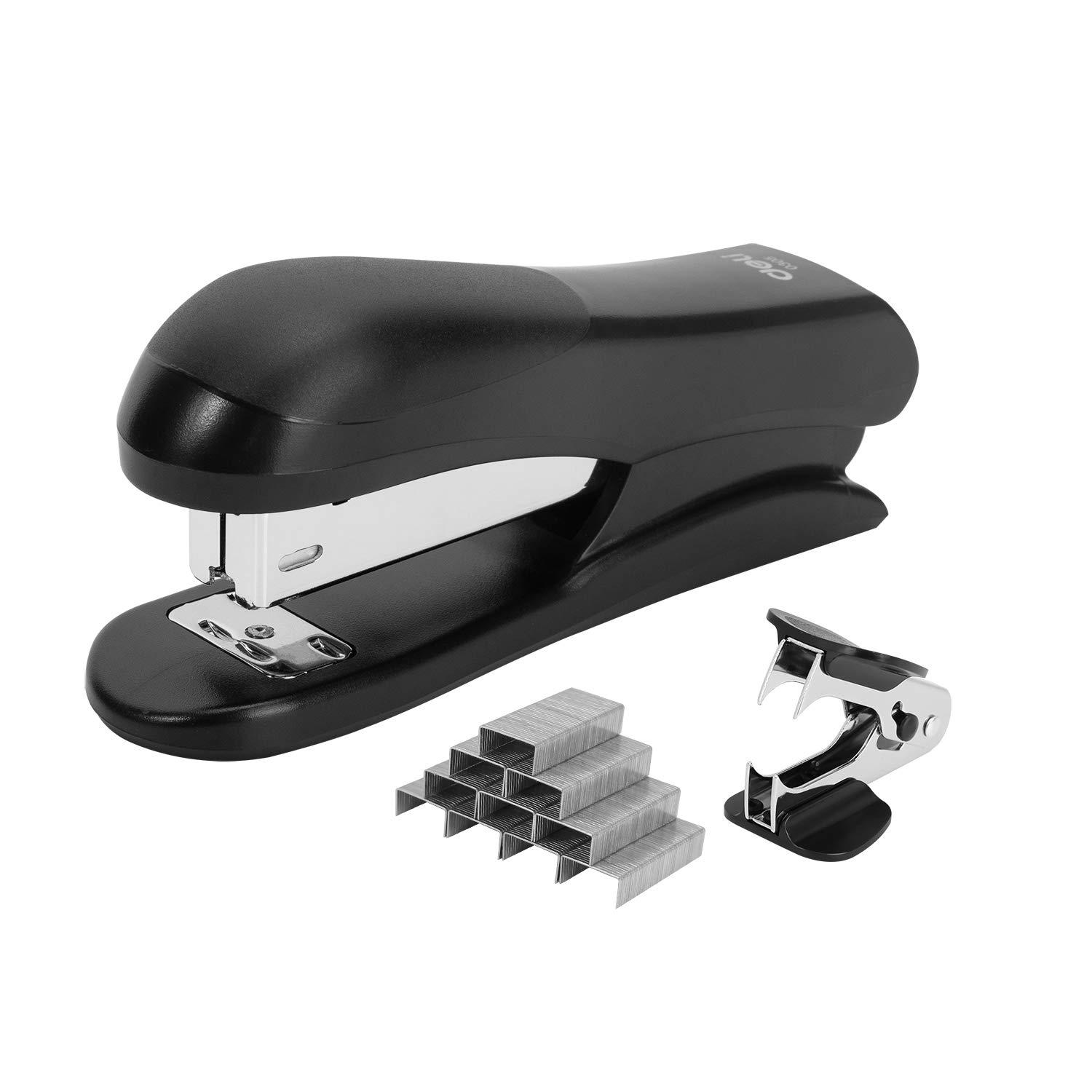 Deli Stapler Value Pack, Desktop Standard Staplers, 20 Sheet Capacity, Includes 640 Staples and Staple Remover, Black — image 1
