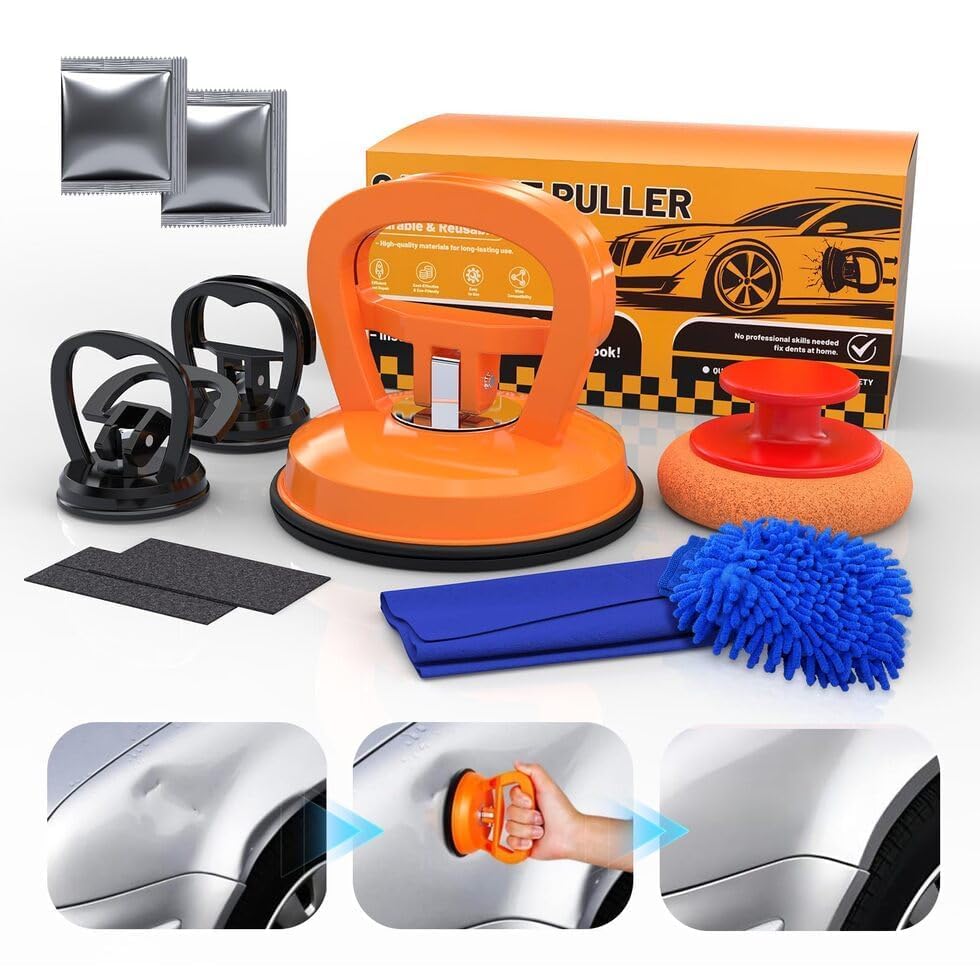 Photo 1 of 10-in-1 Dent Puller – Multi-Use Car Dent Puller Tool Kit with Handle, 3PCS Suction Cup Dent Remover for Vehicle Repair, Glass, Screens, Tile & Object Lifting