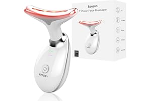 KEESON 7 Color Face Massager, Facial Vibration Massager, Portable Electric Face Tools for Facial Massager