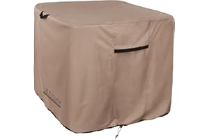 ULTCOVER Waterproof Square Air Conditioner Cover for Outside AC Units Size Upto 24W x 24D x 22H inch