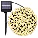 LETTON Solar String Lights Waterproof Outdoor 200 LED 72FT 8-in-1 Mode for Home Christmas-Warm White