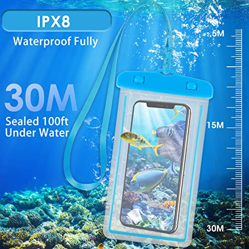 Waterproof Phone Pouch 2 Packs Universal Underwater Phone Case Dry Bag
