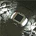 SOLMORE 4 Pack Solar Deck Lights LED Dock Light Solar Lights Step Road Path Light Waterproof Security Warning Driveway Lights for Outdoor Fence Patio Yard Home Pathway Stairs Garden (White)