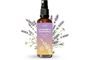 Lavender & Chamomile Room, Linen & Pillow Spray by Aromafume | 100ml/3.38 fl oz | with Pure Lavender Essential Oil | Aromathe