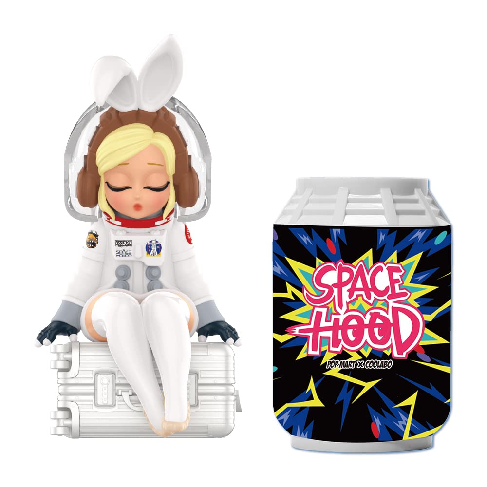 POP MART COOLABO Space HOOD Series SET(9Boxes) Exclusive Action Figure Box Toy Popular Collectible Art Toy Cute Figure Creative Gift, for Christmas Birthday Party Holiday