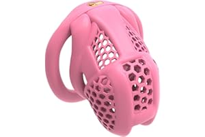 Men's Protective Cage-Life Support Cage (Flat Ring) A265 (Pink, L)