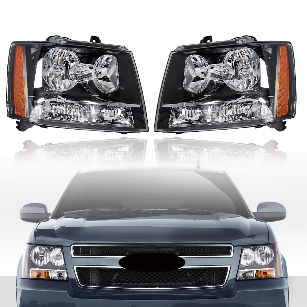 Photo 1 of LABLT Headlights Front Head Lamps Replacement for 2007-2014 Avalanche Suburban Tahoe Headlight Assembly Pair Driver and Passenger Side