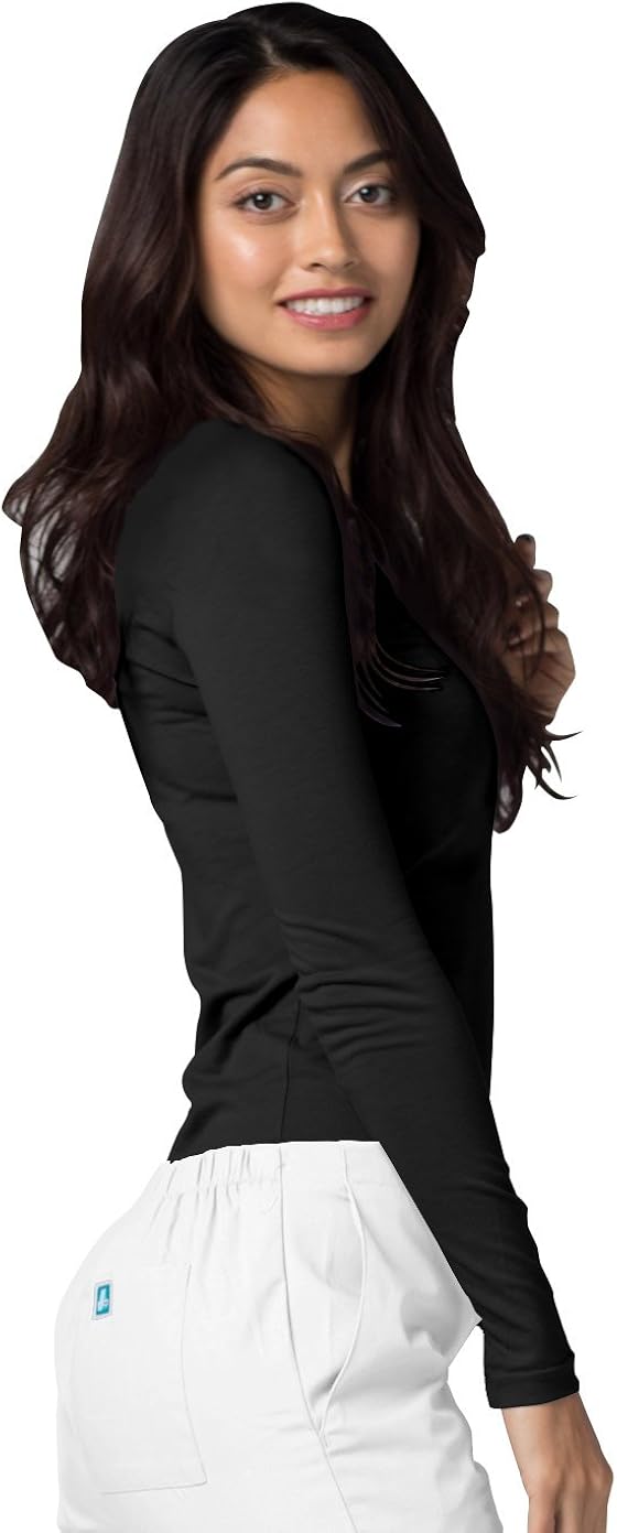 Adar Underscrubs for Women - Long Sleeve Underscrub Comfort Tee: Clothing