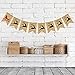 Jute Burlap Merry Christmas Banner Elk Party Mantel Fireplace Garland Decoration