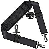 ZINZ Shoulder Strap 58" Ultra-Thick Fixed Padded and Adjustable Buckles Crossbody Strap for Briefcase Laptop Bag Luggage