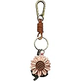 ZOUITY Leather Leaf Fruit Keychain Retro Accessories,Cute Keychains for Women Bag,Key Organizer,Charms,Purse Keyring Holder