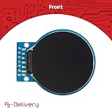 AZDelivery 5x GC9A01 1.28-inch Round TFT LCD Display for Arduino SPI 3.3V view 2